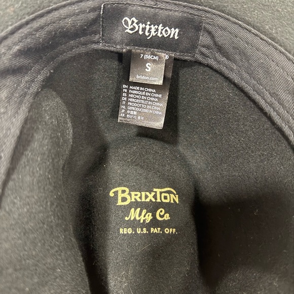 Brixton Black Wool Fedora Hat - Picture 5 of 5